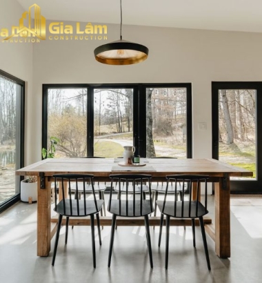 Thiết kế không gian mở giúp ngôi nhà thông thoáng và tiết kiệm năng lượng